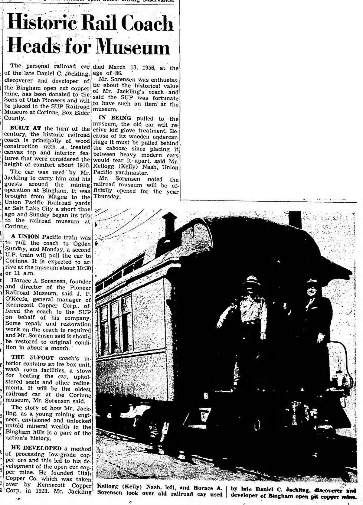 1962-05-07_Kennecott-car-to-SUP-Corinne-museum_Salt-Lake-Tribune-1200.jpg