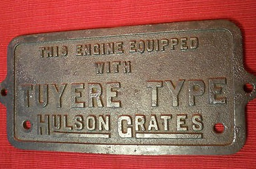 RAILROAD STEAM LOCOMOTIVE HULSON GRATES BUILDERS PLATE TUYERE TRAIN CAST IRON    432034013.jpg