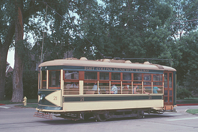 Car 21, pride and joy of the Fort Collins Municipal Railway; Erik Ledbetter photo