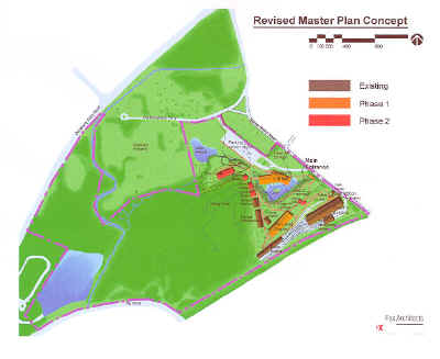 Click on image to enlarge.  The current MOT master site development plan.